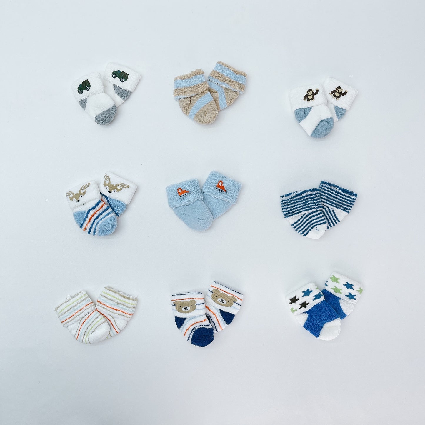 Mellow Baby Boy Assorted Socks (0-6 month)