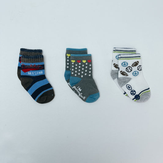 Mellow Baby Boy Assorted Socks (6-12month)