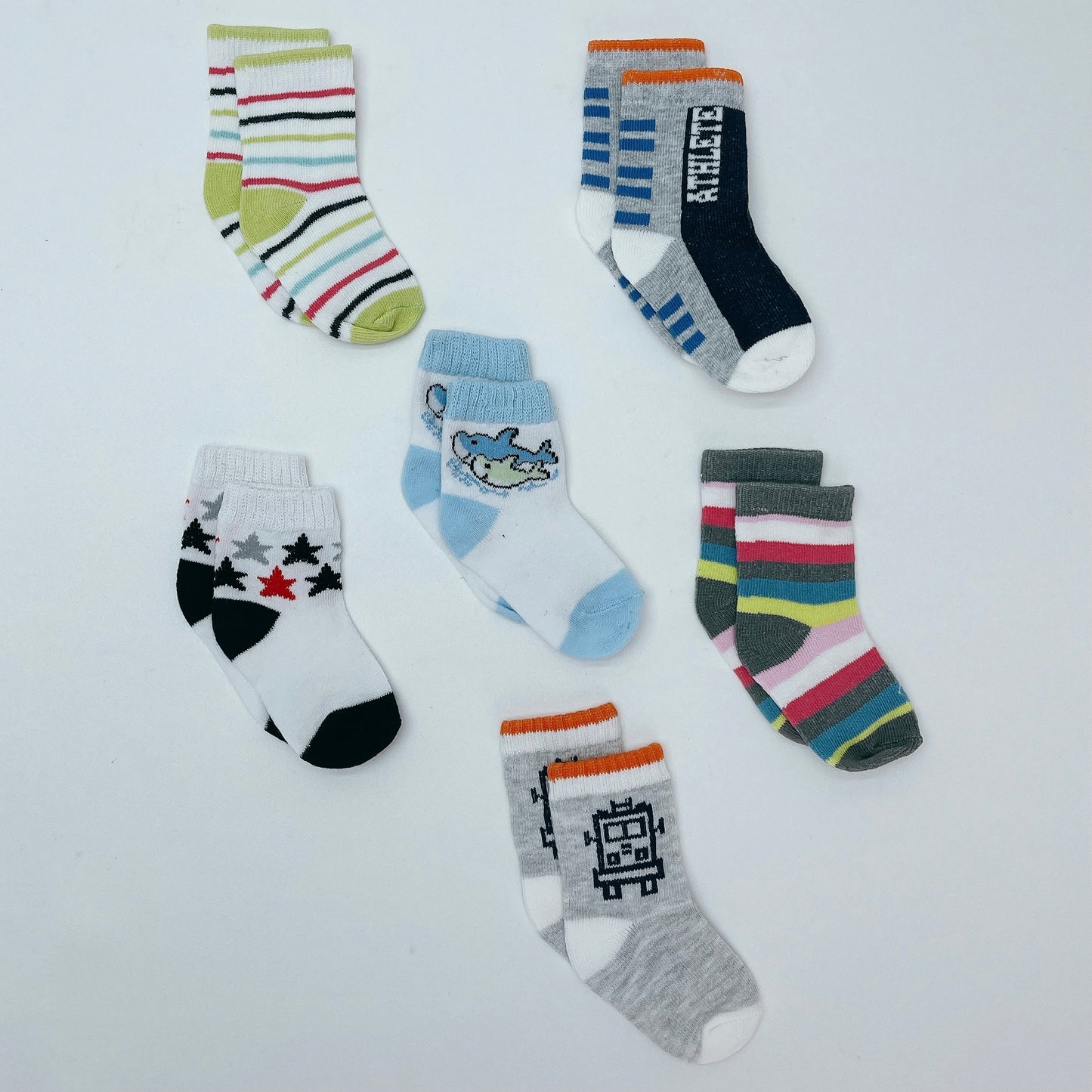 Mellow Baby Boy Assorted Socks (12-24 month)