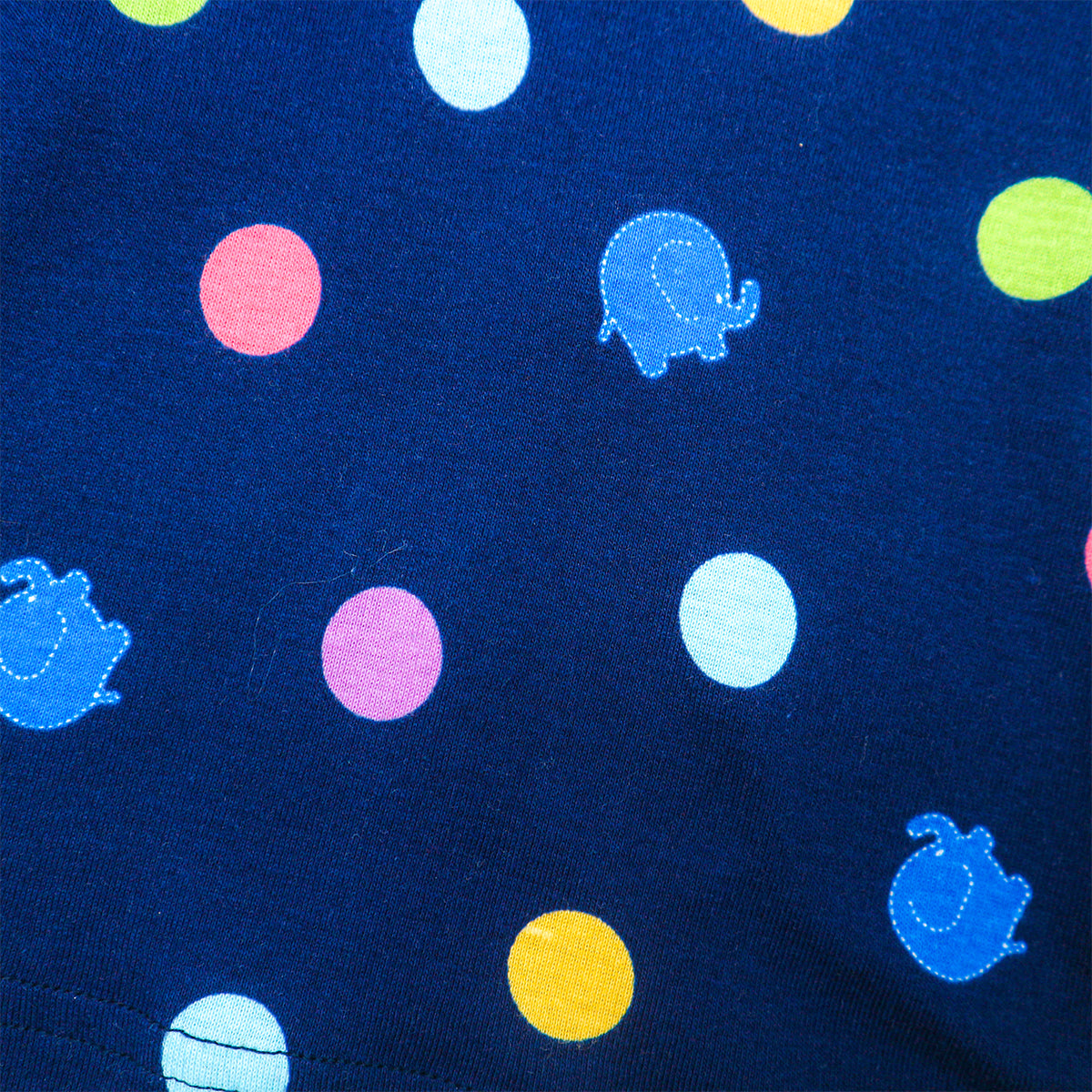 Mellow Polka Dot Elephant Printed Sleepwear