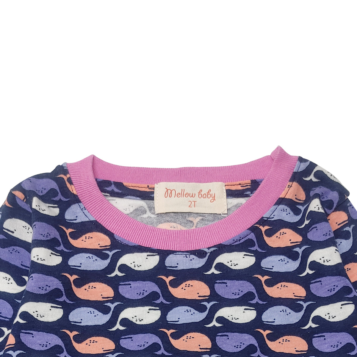 Mellow Baby Whale Print Sleepwear