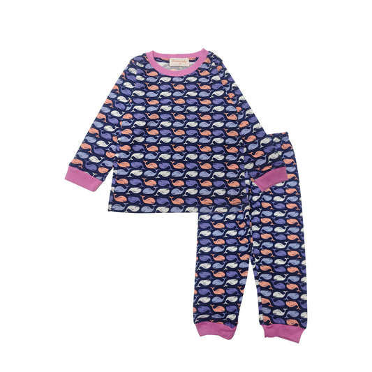 Mellow Baby Whale Print Sleepwear
