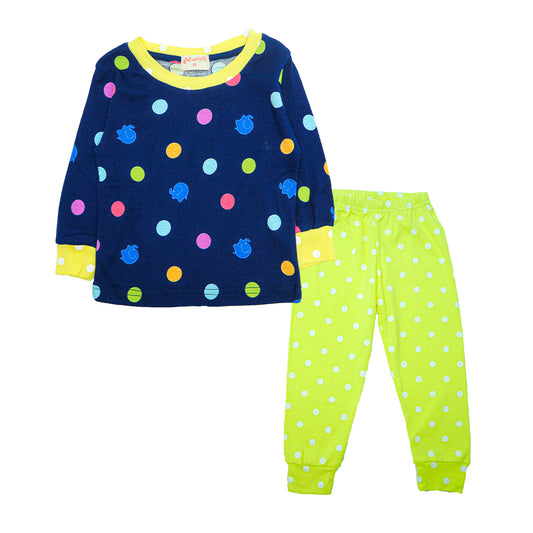 Mellow Polka Dot Elephant Printed Sleepwear