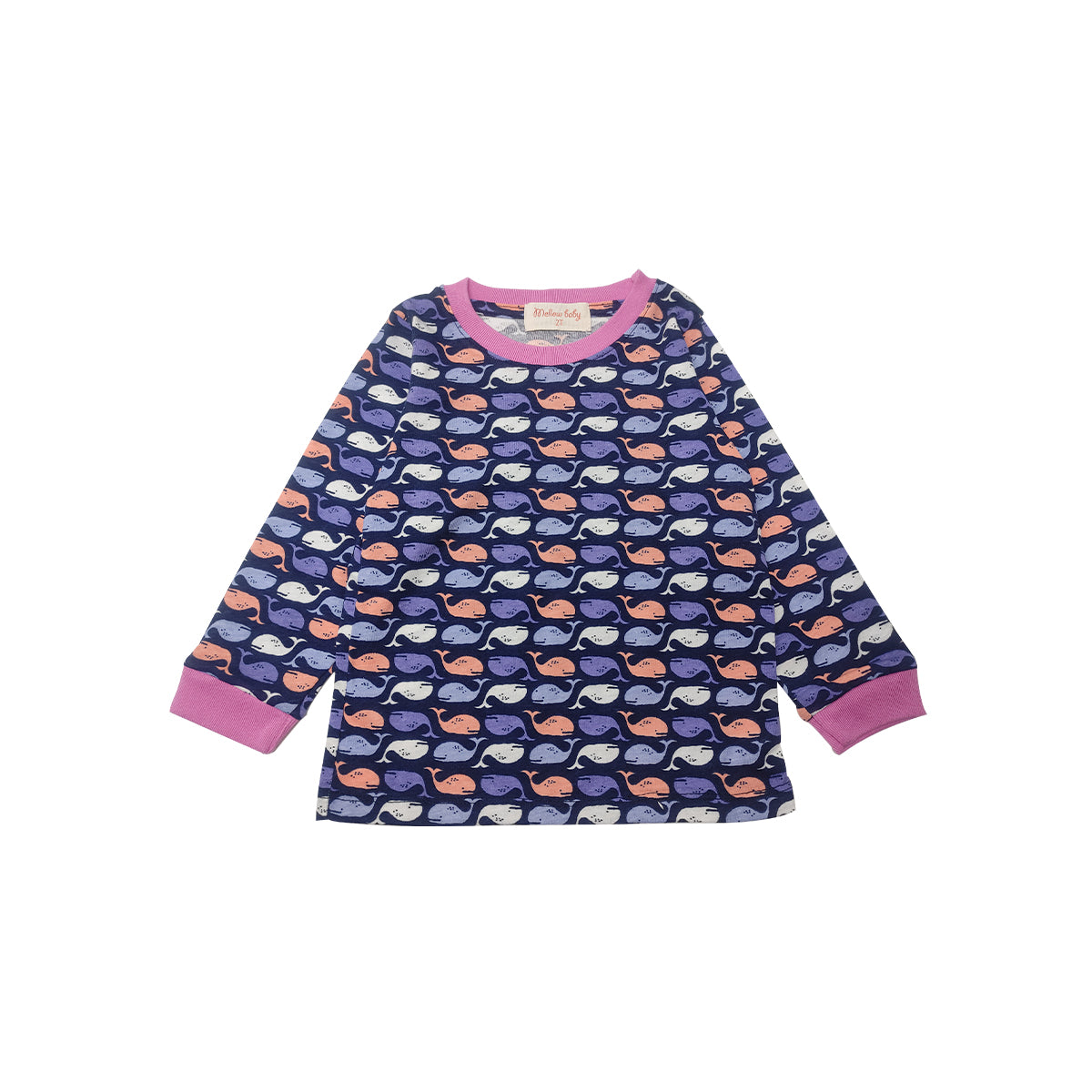 Mellow Baby Whale Print Sleepwear