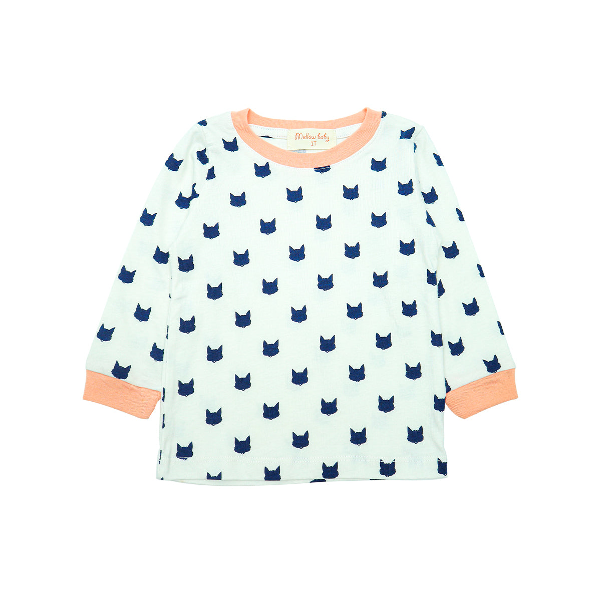 Mellow Baby Cat Print Sleepwear