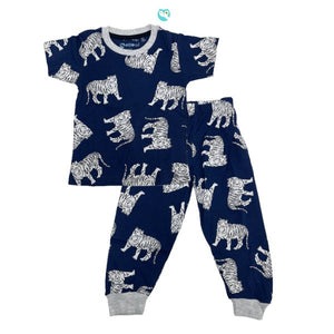 Mellow Blue Tiger Kids Sleepwear
