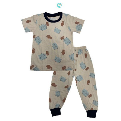 Mellow Elephant and Bear Kids Sleepwear