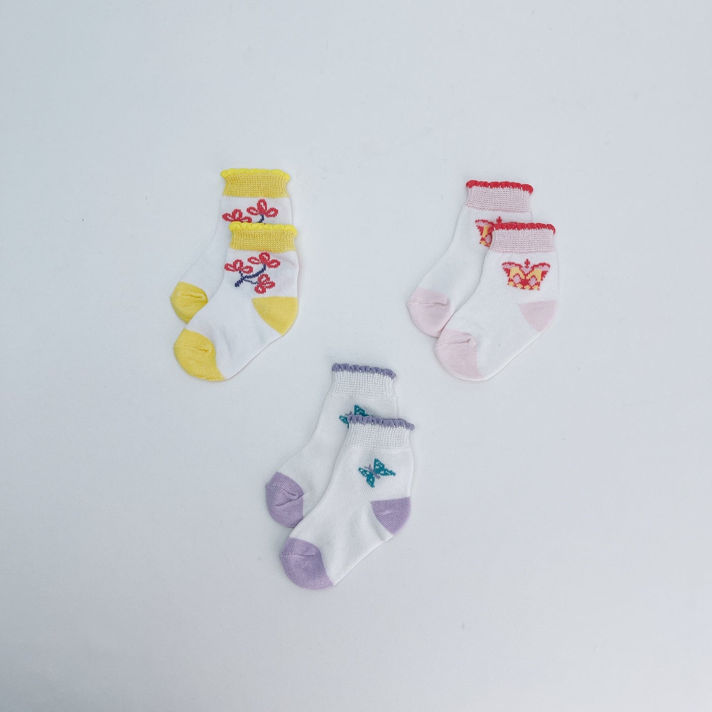 Mellow Baby Girl Assorted Socks (6-12 month)