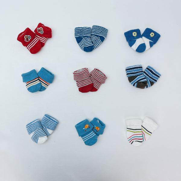 Mellow Baby Boy Assorted Socks (0-6 month)