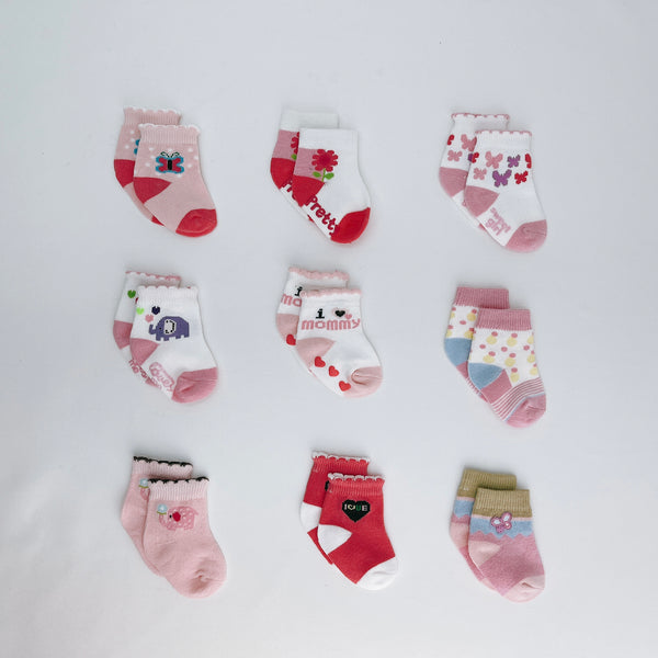 Mellow Baby Girl Assorted Socks (0-6 month)
