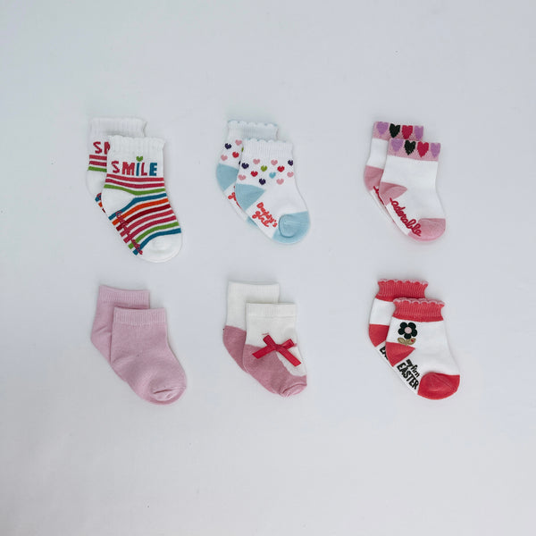 Mellow Baby Girl Assorted Socks (0-6 month)
