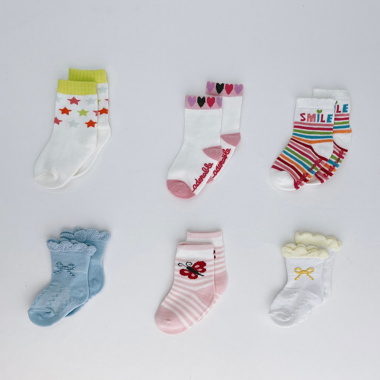 Mellow Baby Girl Assorted Socks (6-12 month)