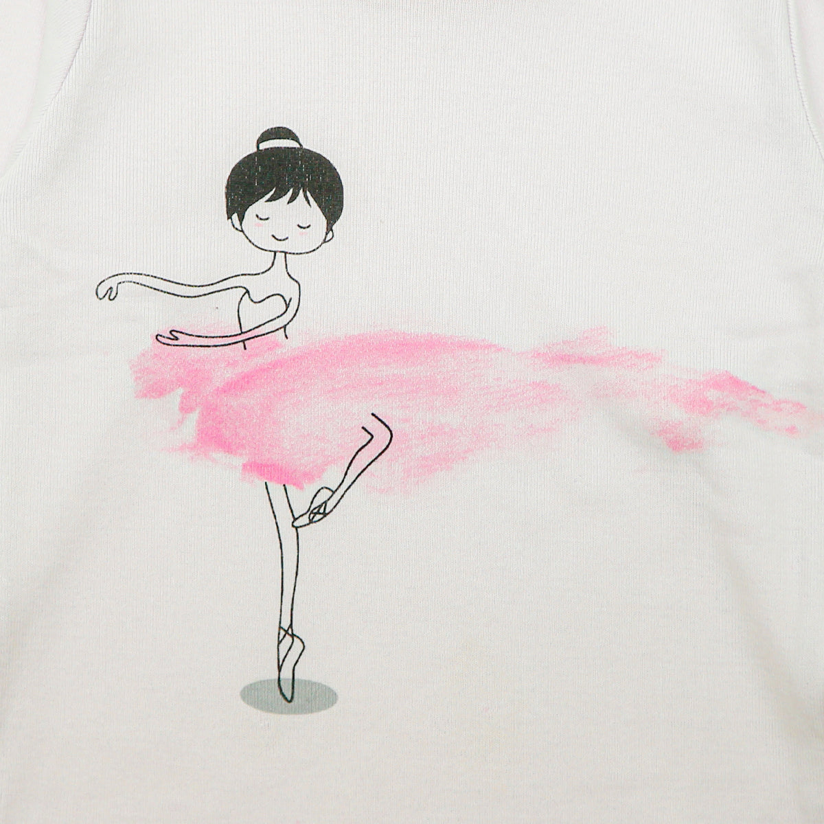 Mellow Baby Ballet Girl Print Sleepwear(Red)