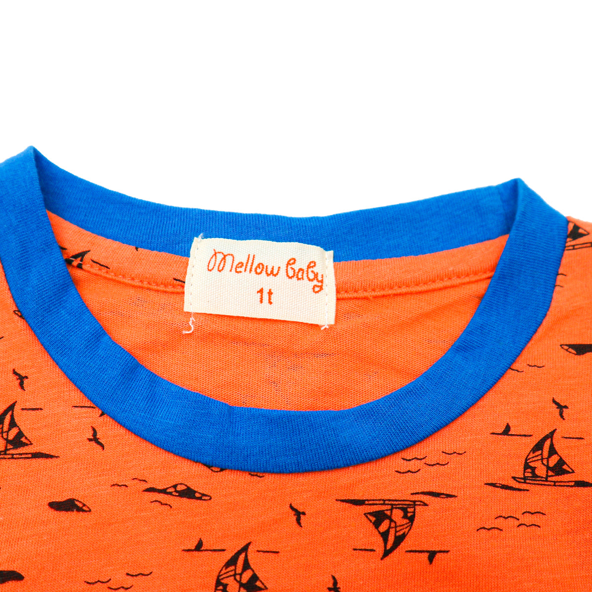 Mellow Orange Yacht Printed Sleepwear