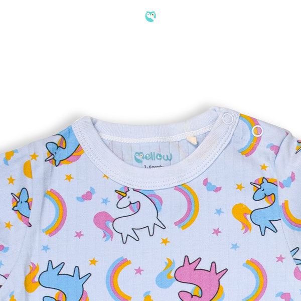 Mellow Unicorn Romper (square bottom)