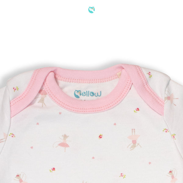 Mellow Flowie Mousie Romper (triangle bottom)