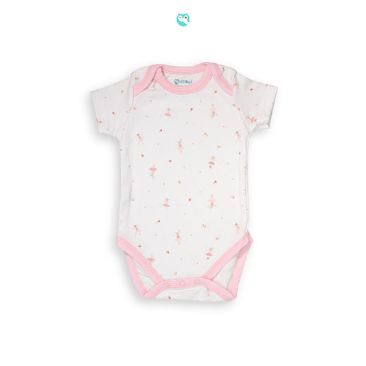 Mellow Flowie Mousie Romper (triangle bottom)