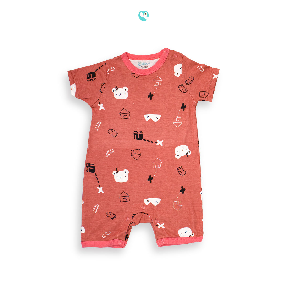 Mellow Arcade Bear Romper (square bottom)