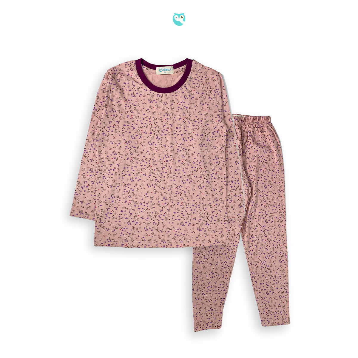 Mellow Pink Flower Sleepwear
