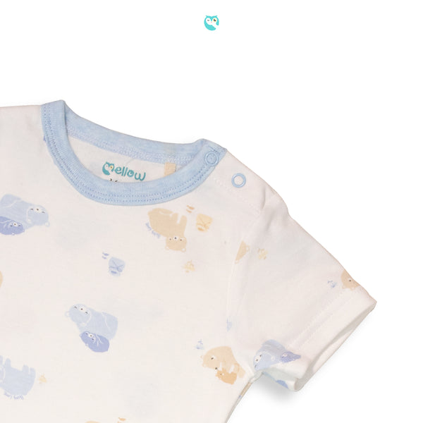 Mellow Bear Bear Romper (square bottom)
