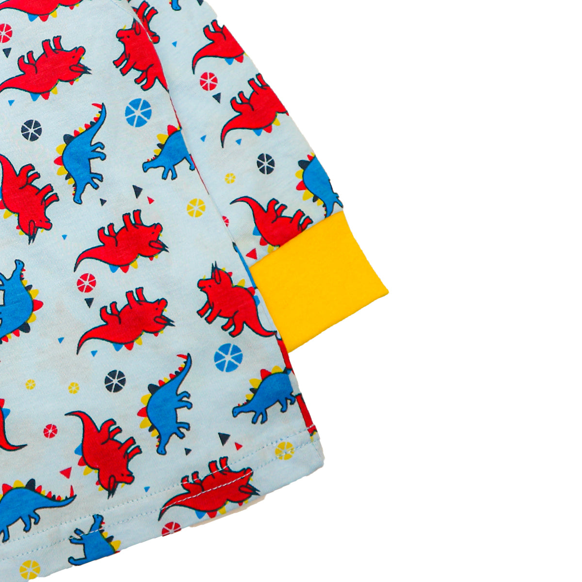 Mellow Yellow Dino Printed Sleepwear