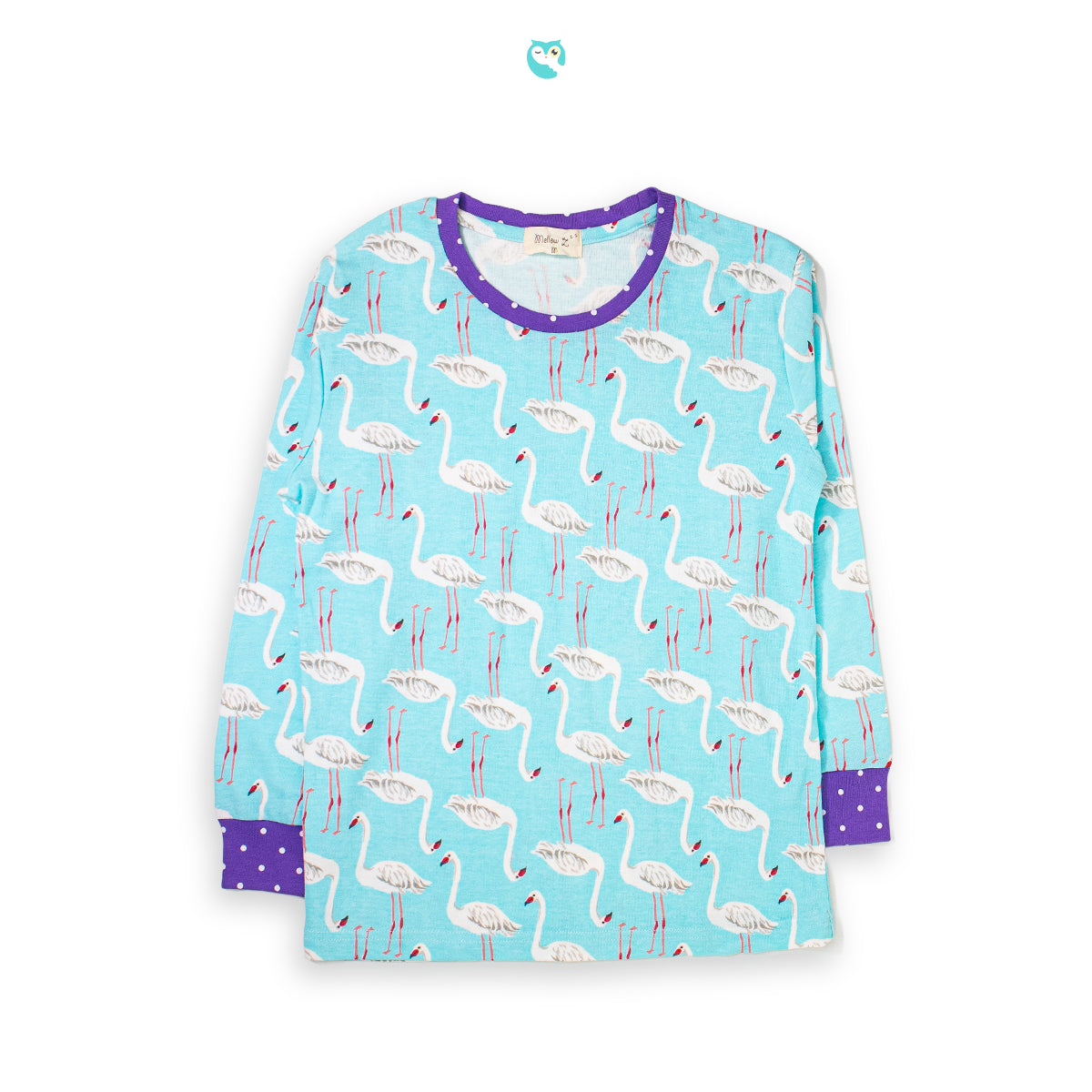 Mellow Crane Printed Sleepwear