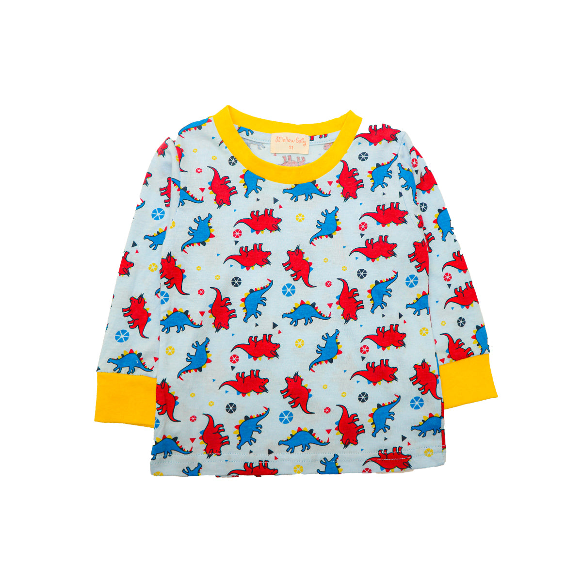 Mellow Yellow Dino Printed Sleepwear
