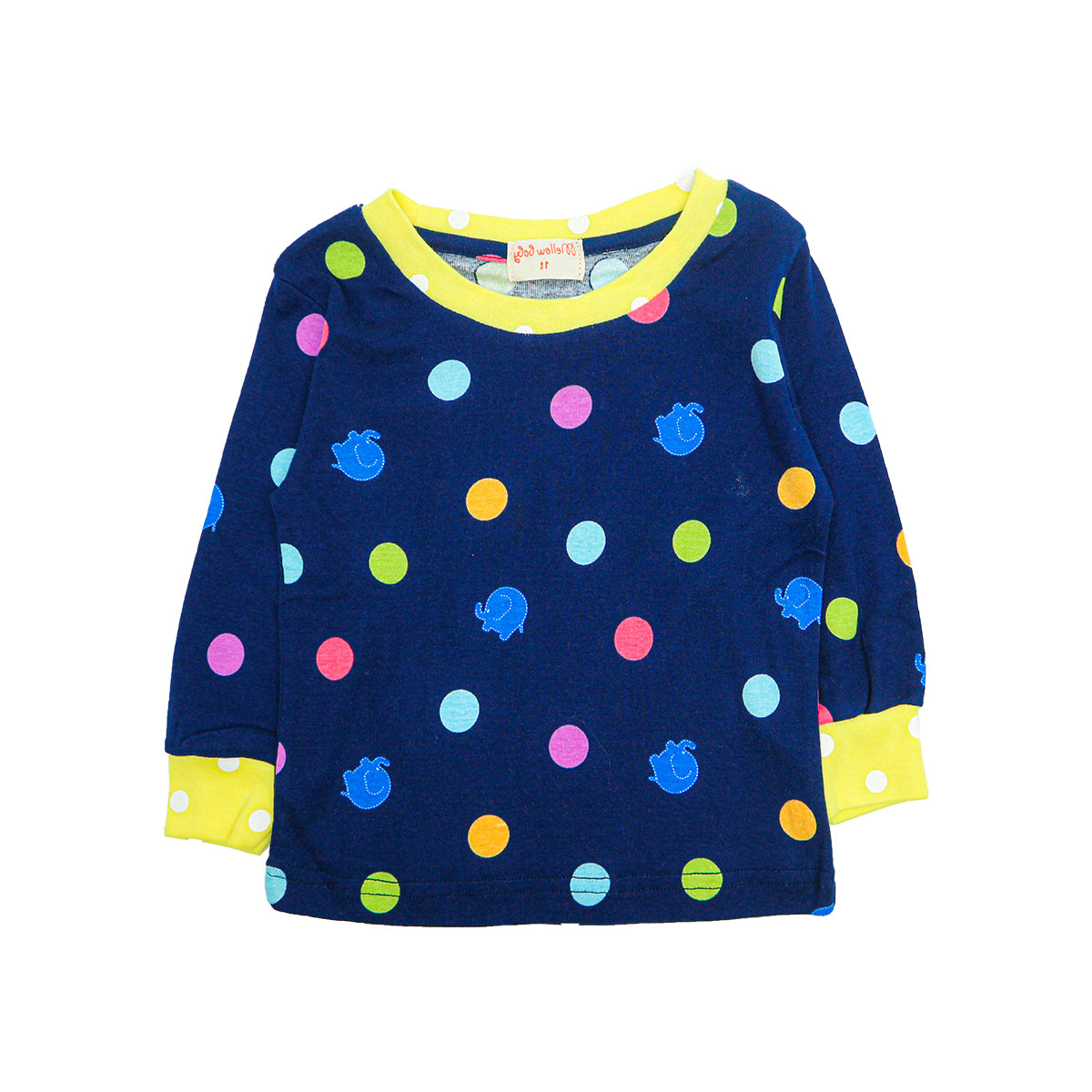 Mellow Polka Dot Elephant Printed Sleepwear